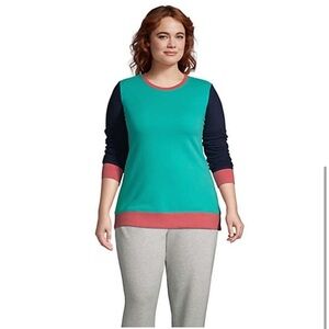 LANDS END Serious Sweats Sweatshirt Size M